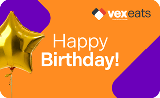 VEX Eats - Birthday Balloons Personalised