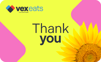 VEX Eats - Thank You Sunflower Personalised